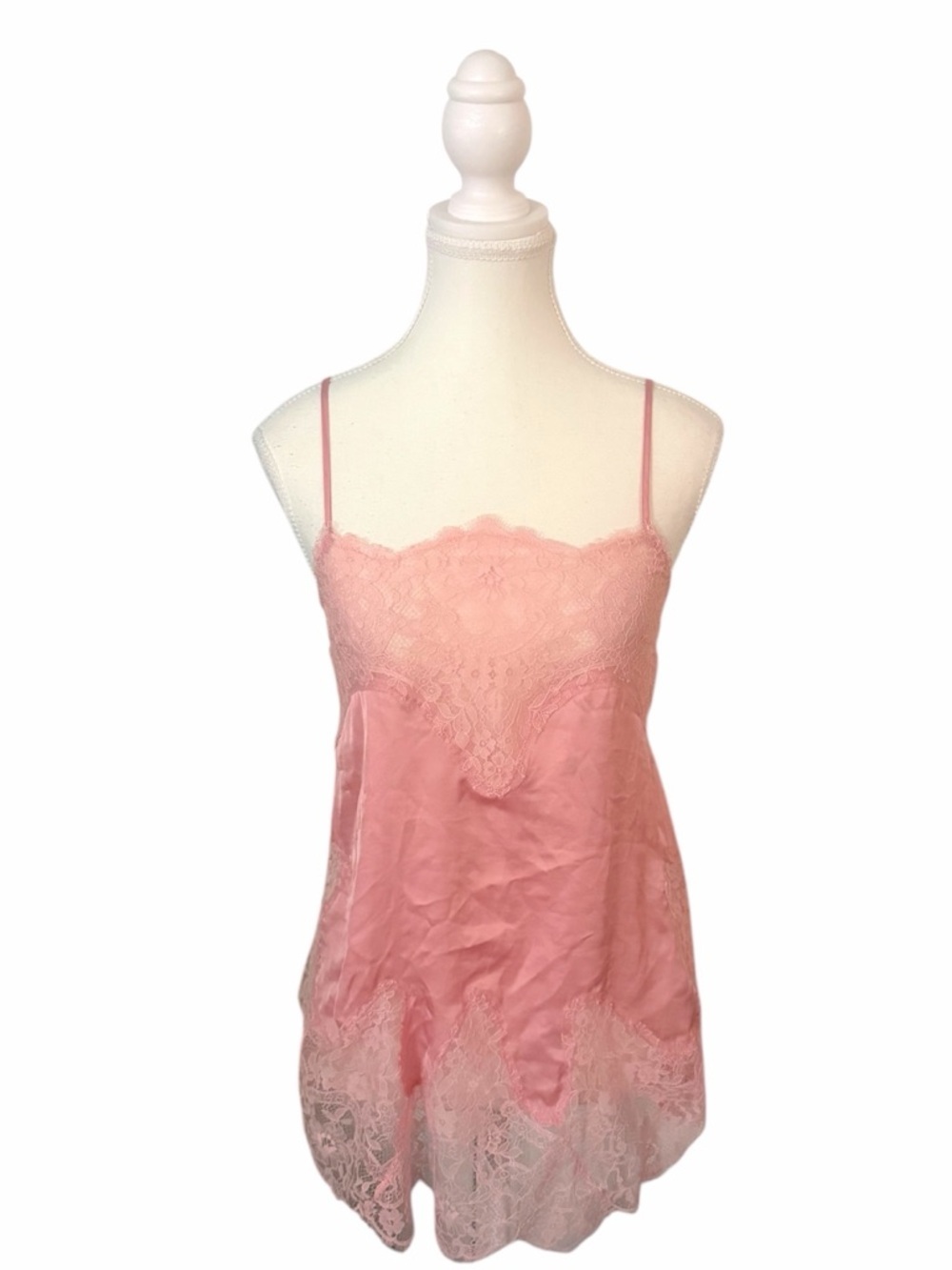 Victoria’s Secret - Satin Lace Camisole Babydoll Cami Y2K Lingerie Top